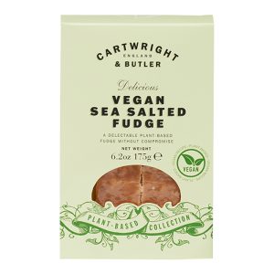 Fudge Vegan de Sal Marinho em Caixa Cartwright & Butler 175g