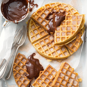 Waffles com Chocolate