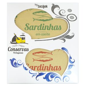 bySocilink Nº15 Canned Fish Set Sardines in Olive Oil and Sardines in Vinegar Sauce 2x120g