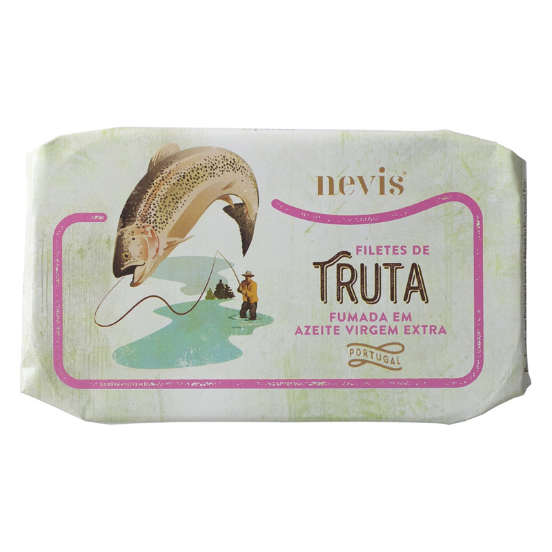 Nevis Smoked Trout Fillets in Extra Virgin Olive Oil 90g Nevis Smoked Trout Fillets in Extra Virgin Olive Oil 90g