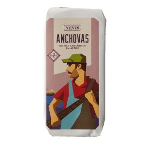 Nevis Cantabrian Anchovies in Olive Oil 10-12pcs 47g