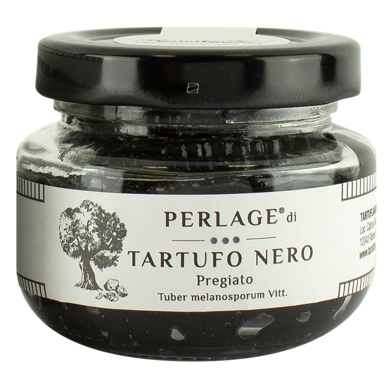 Perlage - Sumo de Trufas Pretas em Pérolas Tartuflanghe 50g Perlage - Sumo de Trufas Pretas em Pérolas Tartuflanghe 50g
