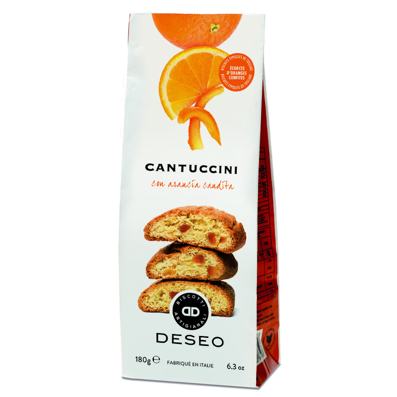 Cantuccini com Laranja Cristalizada Deseo 180g Cantuccini com Laranja Cristalizada Deseo 180g