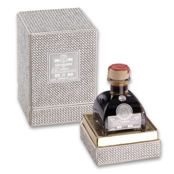 Leonardi Il Saggio 50 Years Balsamic Condiment in Gift Box with 3840 Swarovski Crystals 50ml