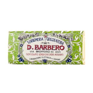 D.BARBERO Dark chocolate No added sugar 80g