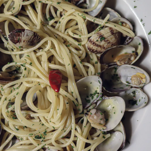Spaghetti alla Chitarra com Amêijoas