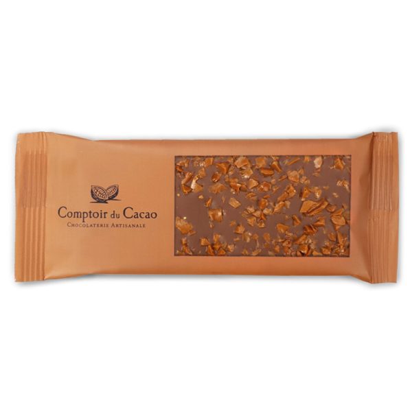 Mini Tablete de Chocolate de Leite com Caramelo e Manteiga Salgada Comptoir du Cacao 40g