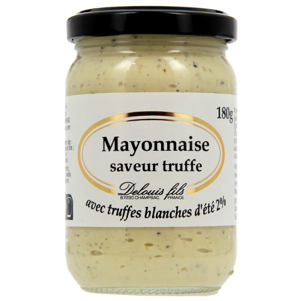 Delouis Mayonnaise with truffle flavor and with summer truffle 180g