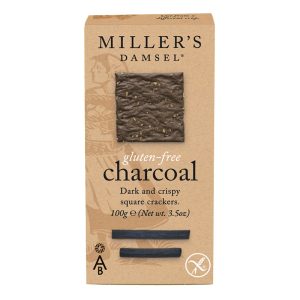 Artisan Biscuits Millers Damsels Charcoal Crackers Gluten Free 100g