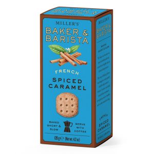 Biscoitos de Caramelo e Canela Millers Baker & Barista Artisan Biscuits 120g