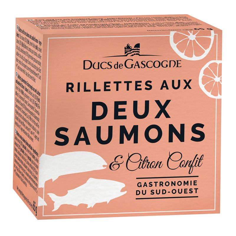 Rillettes de 2 Salmões e Limão Ducs de Gascogne 65g Rillettes de 2 Salmões e Limão Ducs de Gascogne 65g