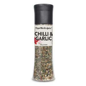 Cape Herb & Spice Tall Chilli and Garlic Grinder  190g