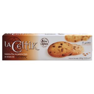Biscoitos Le Celtik com Pepitas de Caramelo La Maison Armorine 100g