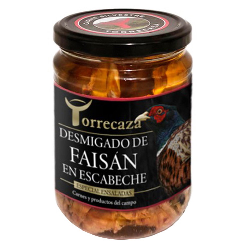 Faisão Desfiado em Escabeche Torrecaza 400g Faisão Desfiado em Escabeche Torrecaza 400g