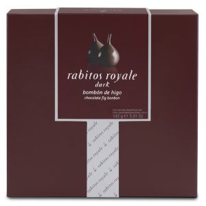 Bombons Figo com Chocolate Preto (8UN) Rabitos Royale 142g