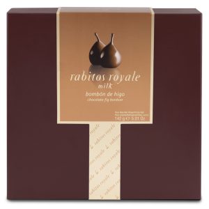 Bombons Figo com Chocolate de Leite (8UN) Rabitos Royale 142g