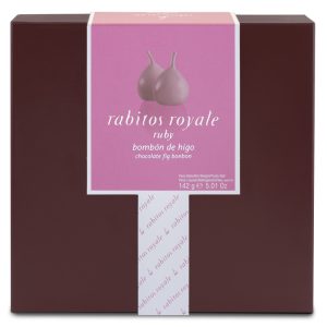 Bombons Figo com Chocolate Ruby (8UN) Rabitos Royale 142g