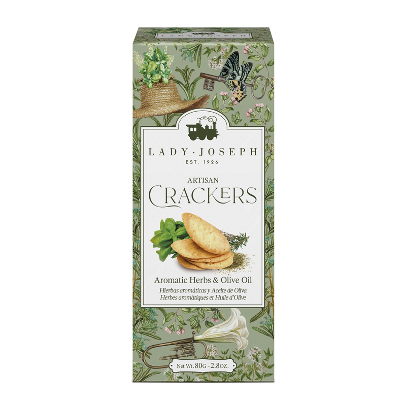 Lady Joseph Aromatic Herbs & Olive Oil Crackers 100g Lady Joseph Aromatic Herbs & Olive Oil Crackers 100g