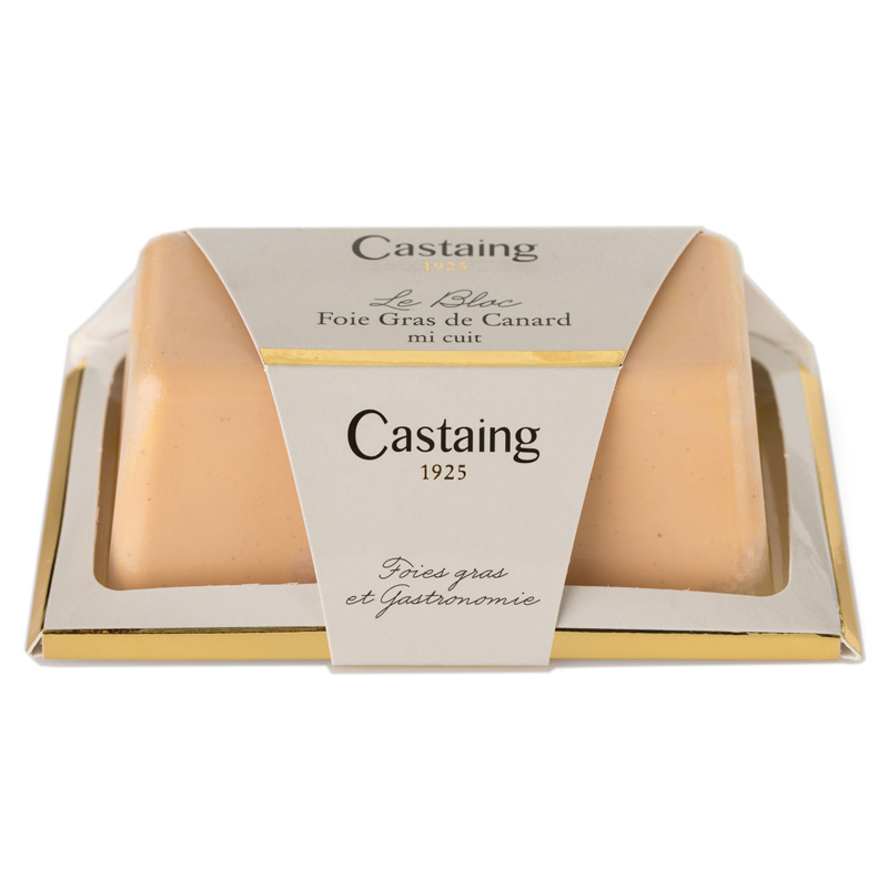 Castaing Block of duck liver Tray 200g Castaing Block of duck liver Tray 200g