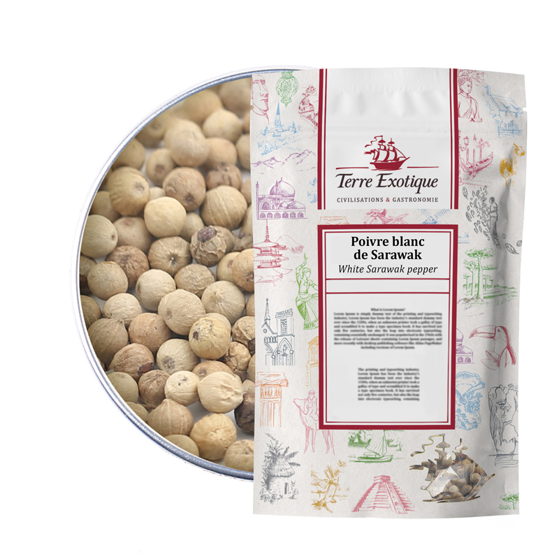 Terre Exotique White Sarawak Pepper 1kg Terre Exotique White Sarawak Pepper 1kg