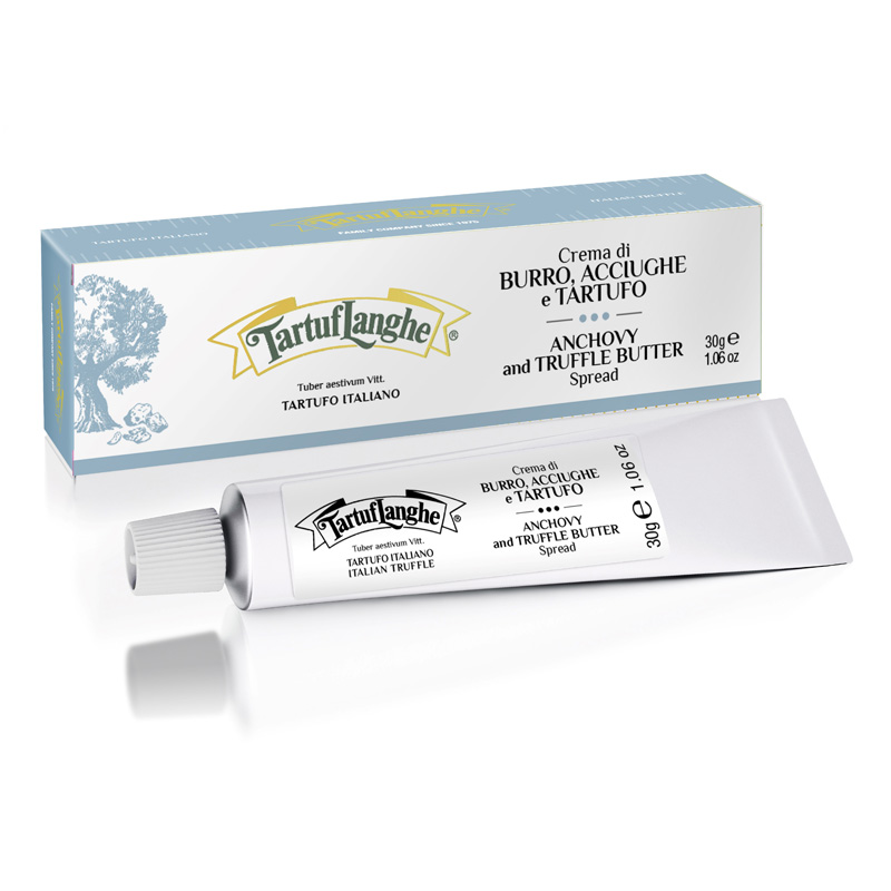 Creme de Manteiga Anchova e Trufa em Bisnaga Tartuflanghe 30g Creme de Manteiga Anchova e Trufa em Bisnaga Tartuflanghe 30g