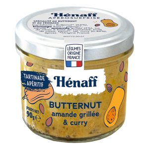 Spread de Abóbora-menina Amêndoa Tostada e Caril Hénaff 90g