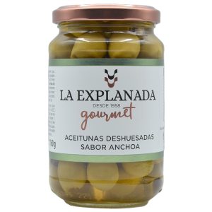La Explanada Pitted Green Olives 340g