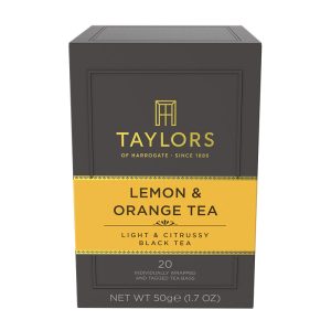Chá Preto com Limão e Laranja em Saquetas (20un) Taylors of Harrogate 50g