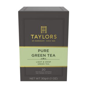 Chá Verde Puro em Saquetas (20un) Taylors of Harrogate 30g