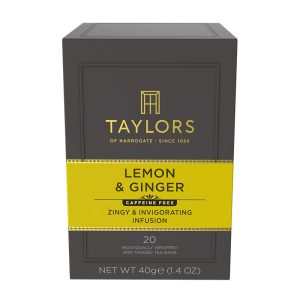 Infusão de Limão e Gengibre em Saquetas (20un) Taylors of Harrogate 40g