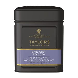Lata de Chá Preto Earl Grey Solto Taylors of Harrogate 125g
