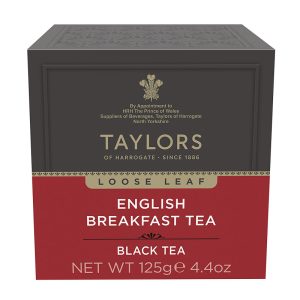 Chá Preto English Breakfast Solto em Caixa Taylors of Harrogate 125g