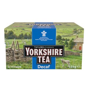 Chá Descafeinado em Saquetas (40un) Yorkshire Tea 125g