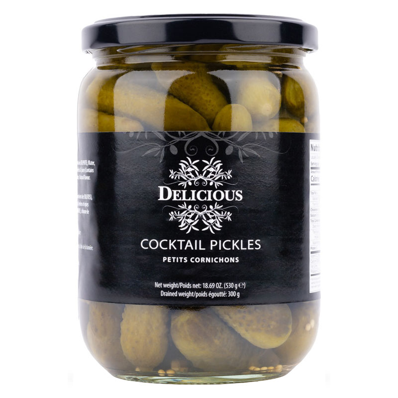 Delicious Small Gherkins with Herbs & Spices 530g