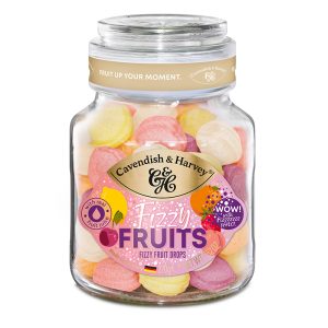 Cavendish & Harvey Fruit Fizzy Drops in a Jar 270g