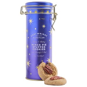 Cartwright & Butler Christmas Mince Pie Stuffed Cookies Tin 200g
