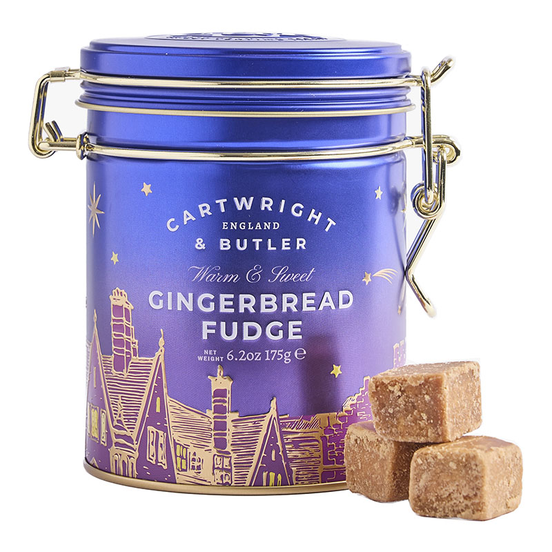 Cartwright & Butler Christmas Gingerbread Fudge in Tin 175g
