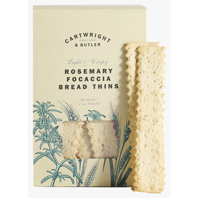 Cartwright & Butler Rosemary Focaccia Bread Thins 100g