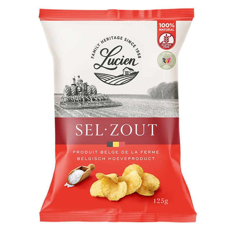 Lucien Salt Potato Chips 125g