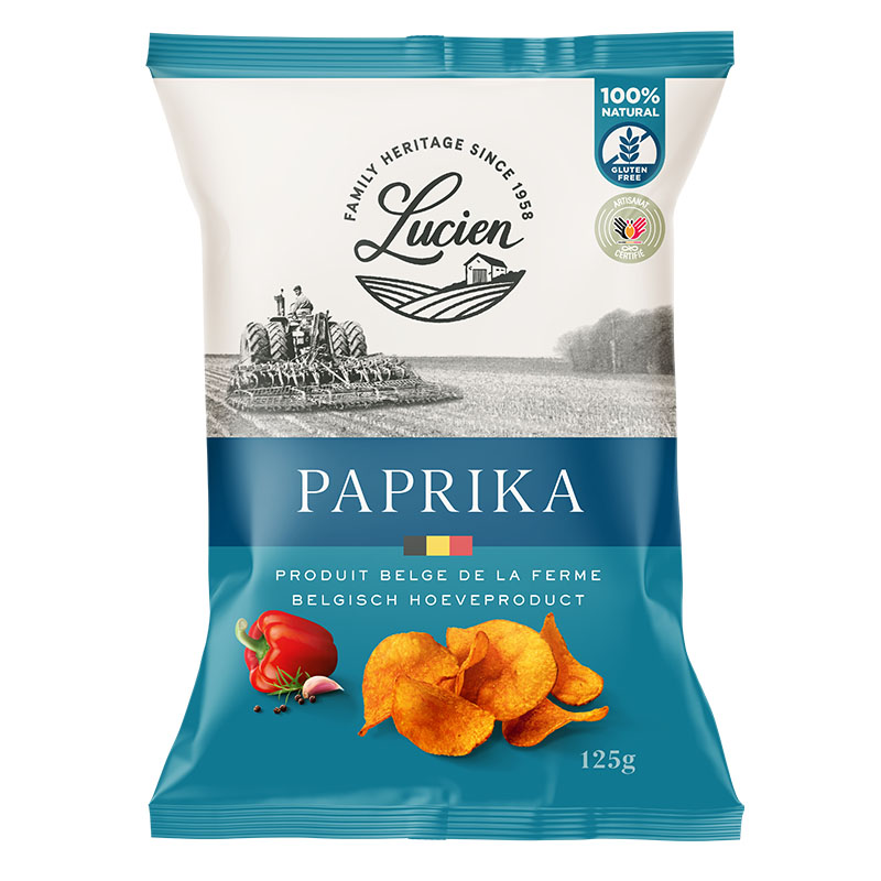 Lucien Paprika Potato Chips 125g