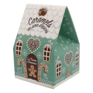 La Maison Armorine Gingerbread Salted Butter Caramel Candy in Chatet Carton 40g