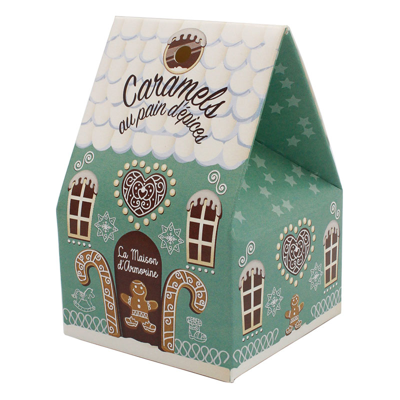 La Maison Armorine Gingerbread Salted Butter Caramel Candy in Chatet Carton 40g