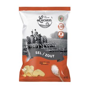 Batatas Fritas Lisas em Pacote Pequeno com Sal e Pimenta Lucien 40g