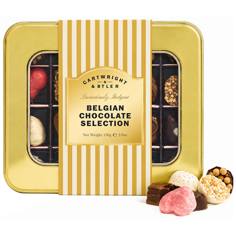 Seleção de Chocolate Belga em Lata Cartwright & Butler 100g
