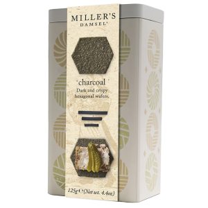 Artisan Biscuits Millers Damsel Charcoal Crackers Selection Tin 125g