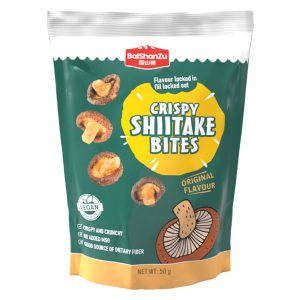 Snack Crispy Shiitake Bites Original BaiShanZu 50g