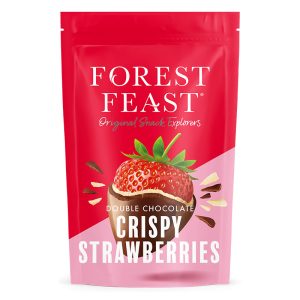 Morangos com Cobertura de Duplo Chocolate Crocante Forest Feast 100g