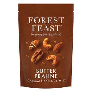 Mistura de Frutos Secos com  Praline Manteiga Caramelizada Forest Feast 120g
