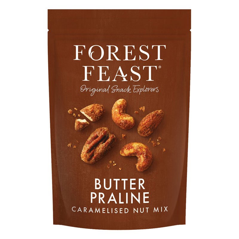 Mistura de Frutos Secos com Praline Manteiga Caramelizada Forest Feast 120g